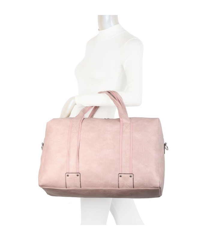 T11713 - Bolso de viaje grande con asas y bandolera amplio espacio interior