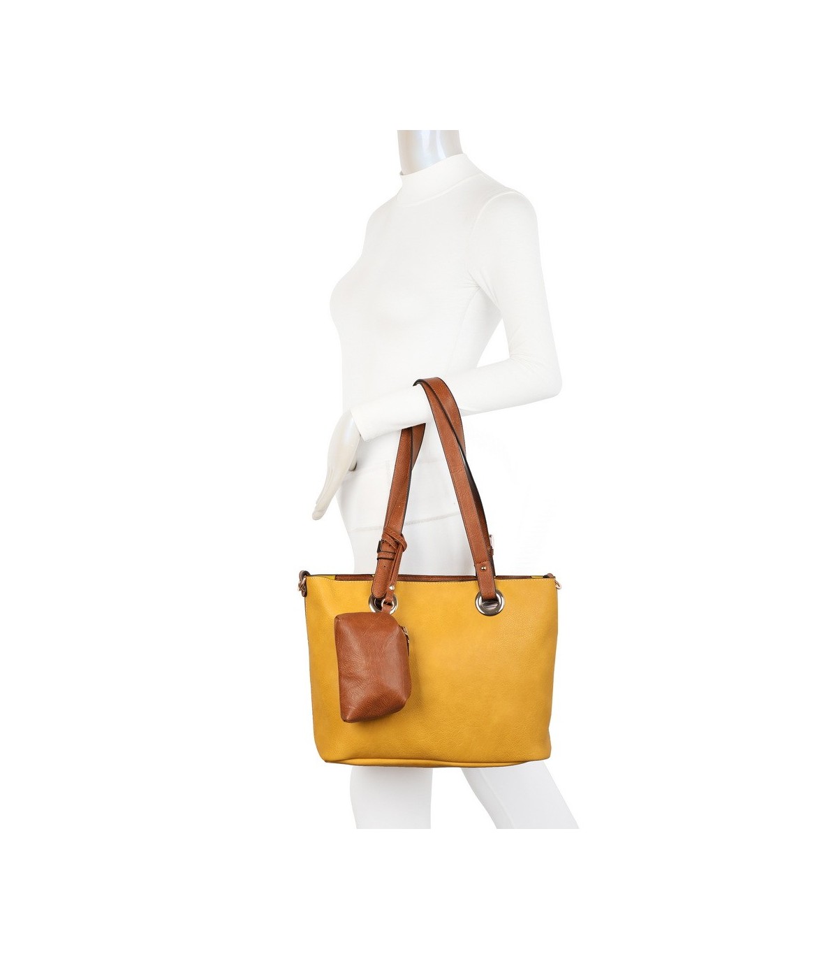 T11720 - Bolso con monedero a juego asa y bandolera