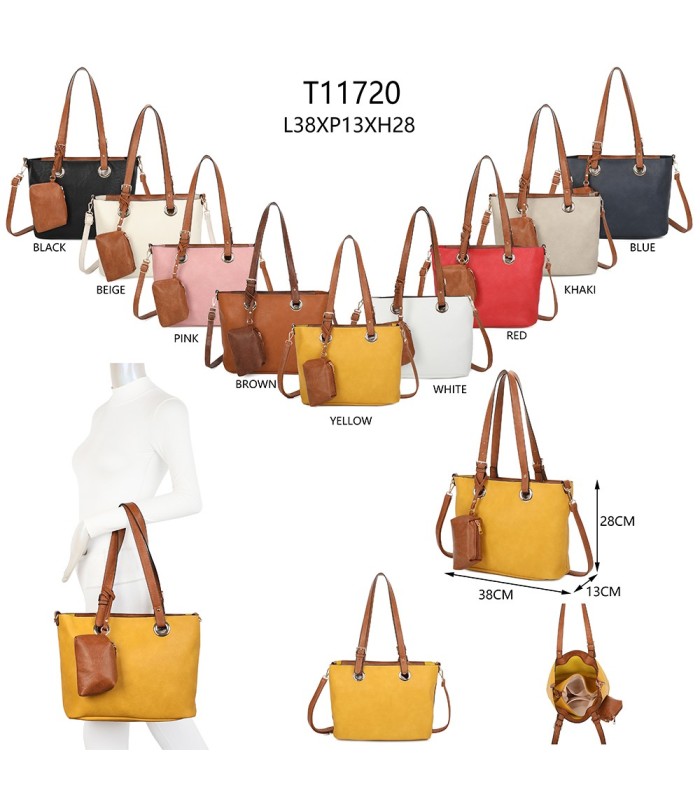 T11720 - Bolso con monedero a juego asa y bandolera