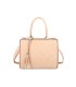 T11731 - Bolso de mano con borla del mismo color tamaño cuadrado para mujer