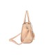 T11731 - Bolso de mano con borla del mismo color tamaño cuadrado para mujer