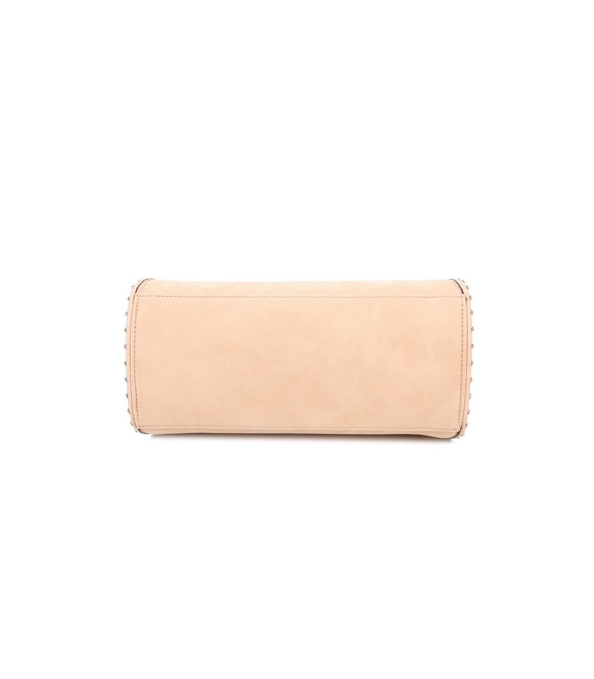 T11731 - Bolso de mano con borla del mismo color tamaño cuadrado para mujer