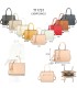 T11731 - Bolso de mano con borla del mismo color tamaño cuadrado para mujer