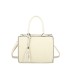 T11731 - Bolso de mano con borla del mismo color tamaño cuadrado para mujer