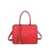 T11731 - Bolso de mano con borla del mismo color tamaño cuadrado para mujer