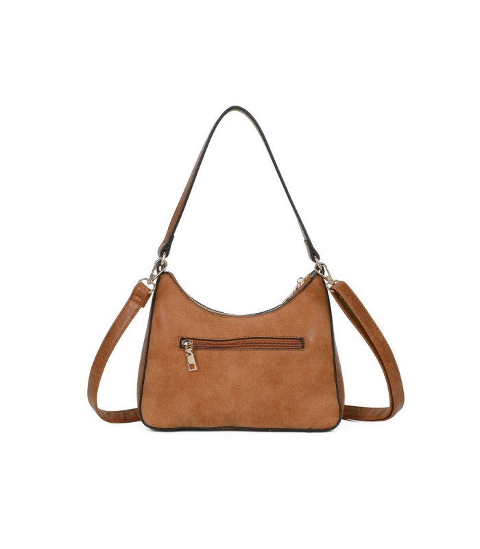 T11732 - Bolso hobo con asa grande para llevarlo en el hombro o con bandolera con textura de plantas
