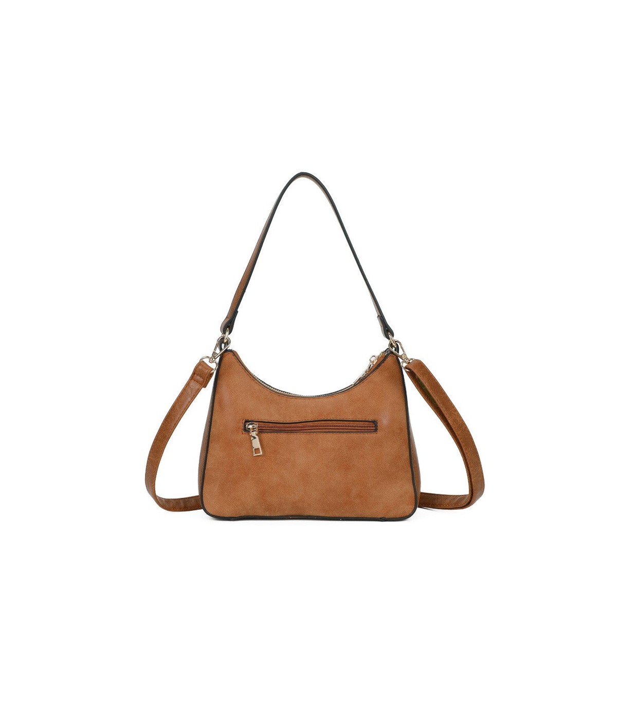 T11732 - Bolso hobo con asa grande para llevarlo en el hombro o con bandolera con textura de plantas