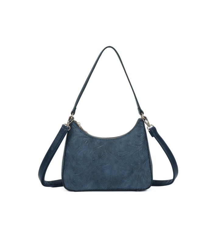T11732 - Bolso hobo con asa grande para llevarlo en el hombro o con bandolera con textura de plantas