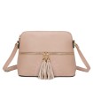 T11524 - Bolso con borla y bandolera con bolsillos delanteros