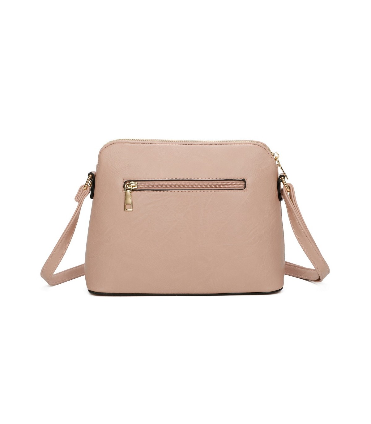 T11524 - Bolso con borla y bandolera con bolsillos delanteros