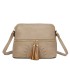 T11524 - Bolso con borla y bandolera con bolsillos delanteros