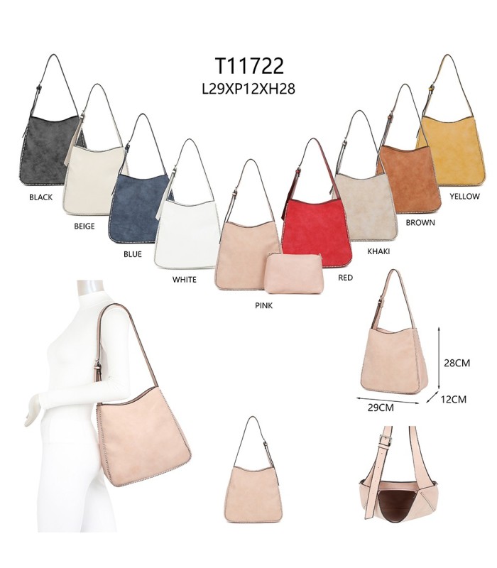 T11722 - Bolso de hombro con neceser interior