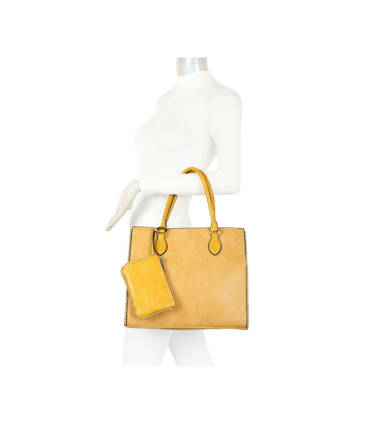 T11723 - Bolso de hombro con monedero ajustable a juego