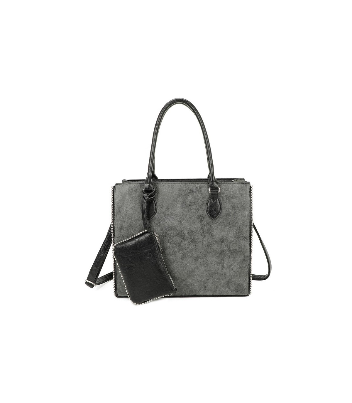 T11723 - Bolso de hombro con monedero ajustable a juego