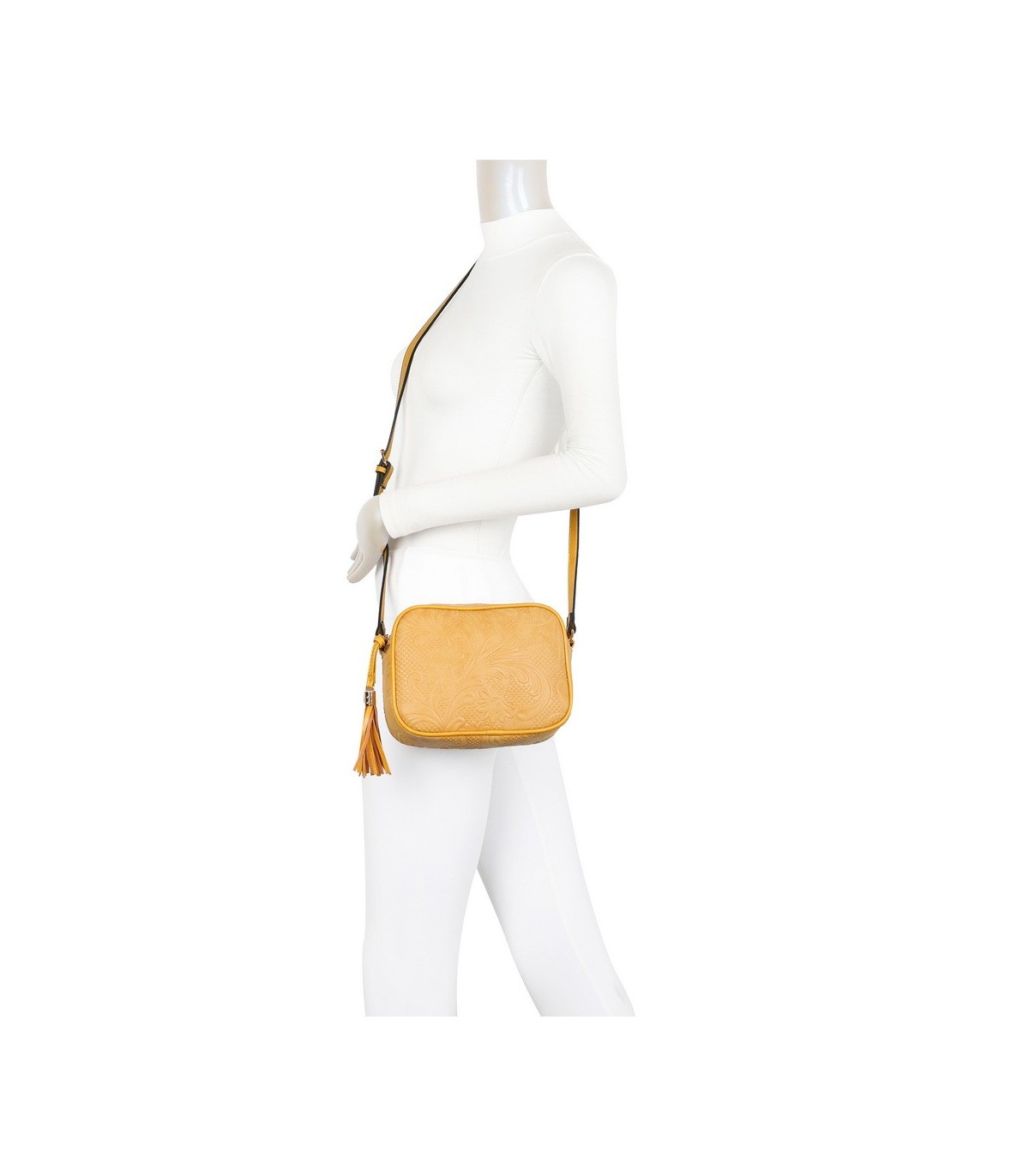 T11724 - Bolso tipo de estilo rectangular con bandolera cruzada