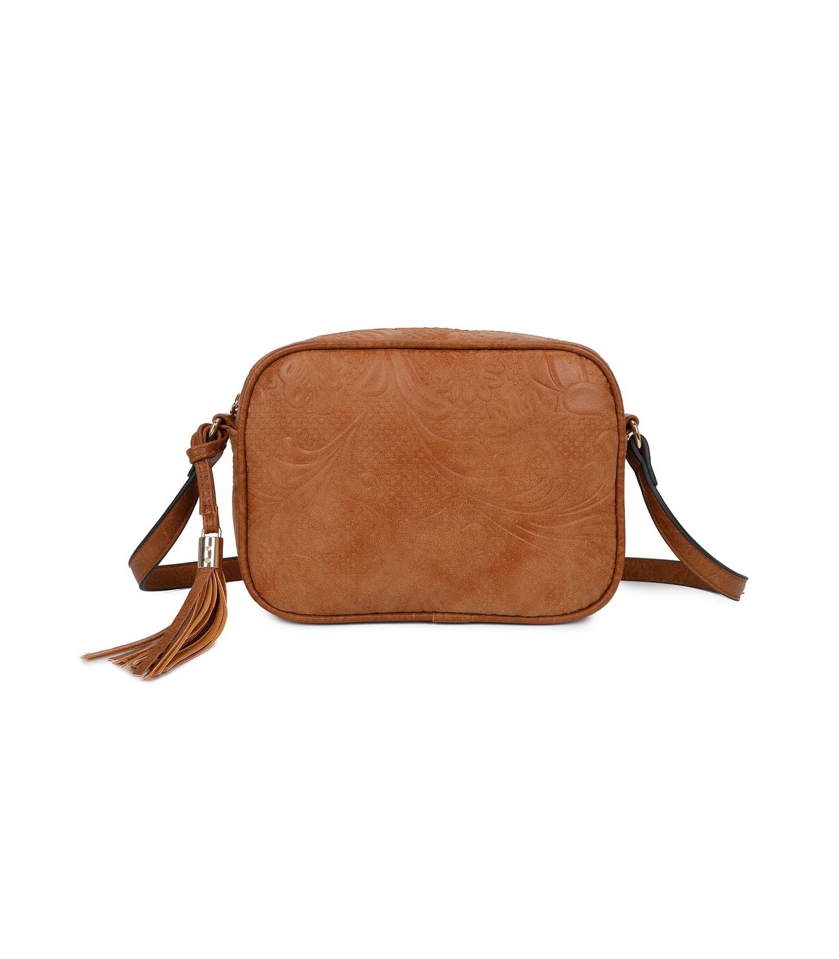T11724 - Bolso tipo de estilo rectangular con bandolera cruzada