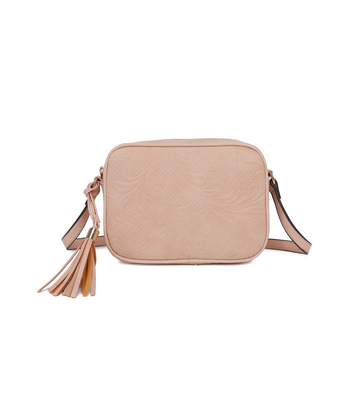 T11724 - Bolso tipo de estilo rectangular con bandolera cruzada