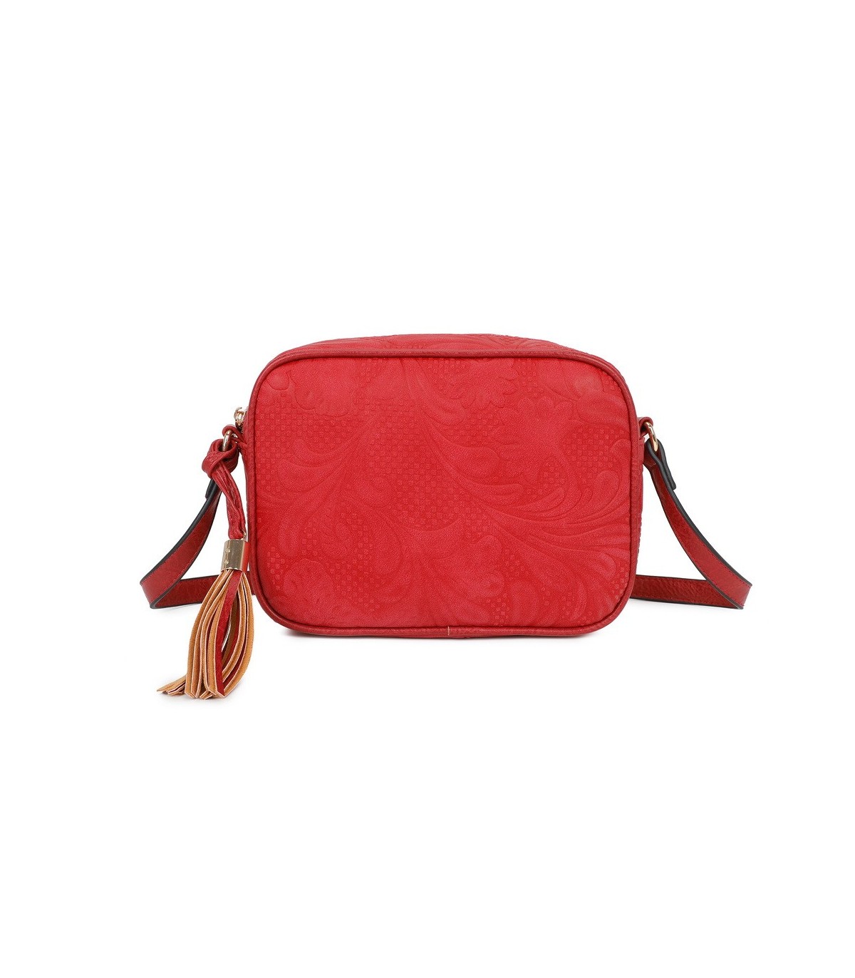 T11724 - Bolso tipo de estilo rectangular con bandolera cruzada