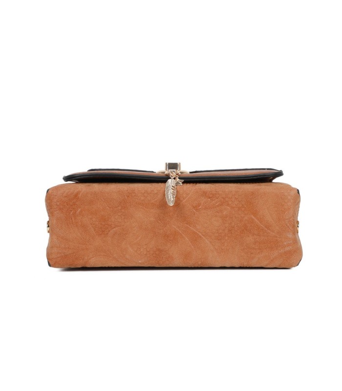 T11729 - Bolso de solapa con cierre de pestillo bandolera a juego