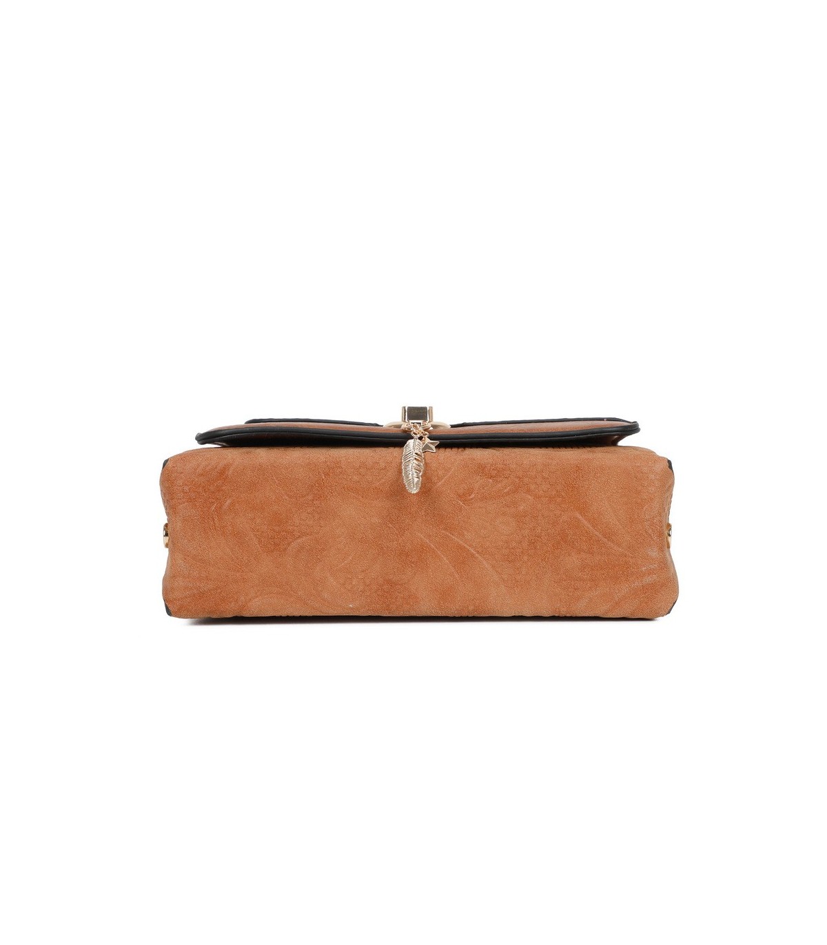 T11729 - Bolso de solapa con cierre de pestillo bandolera a juego