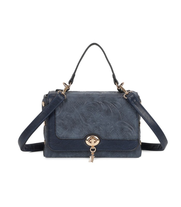 T11729 - Bolso de solapa con cierre de pestillo bandolera a juego