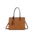 T11730 - Bolso rectangular con borla y gran capacidad con textura de patrón de hojas