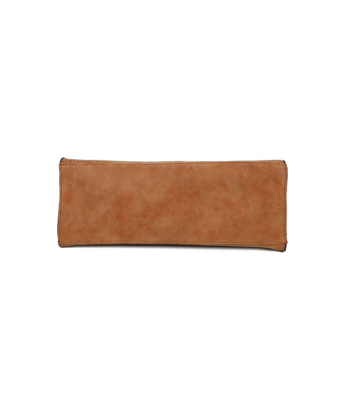 T11730 - Bolso rectangular con borla y gran capacidad con textura de patrón de hojas