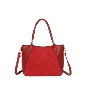 T11735 - Bolso de hombro con bordado de sol con bandolera ajustable