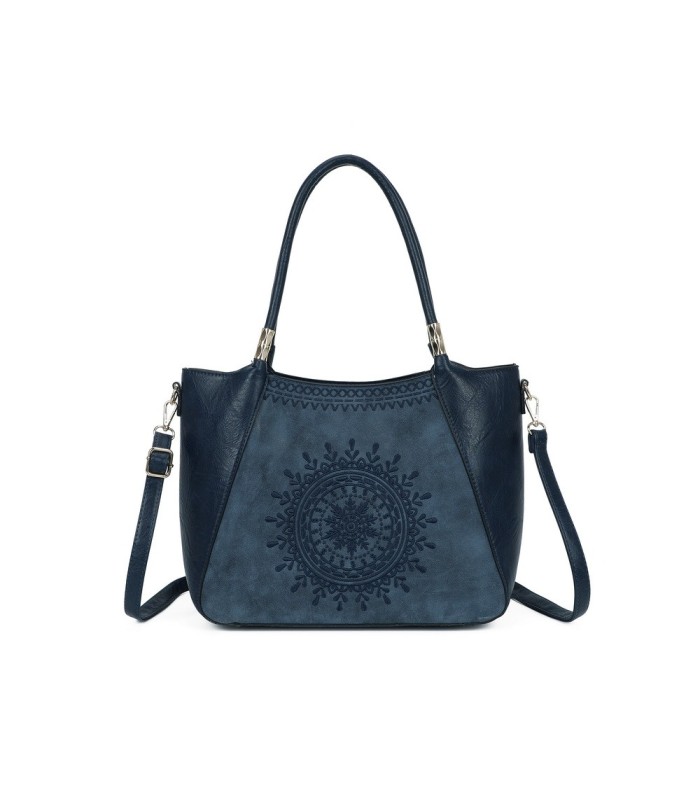 T11735 - Bolso de hombro con bordado de sol con bandolera ajustable