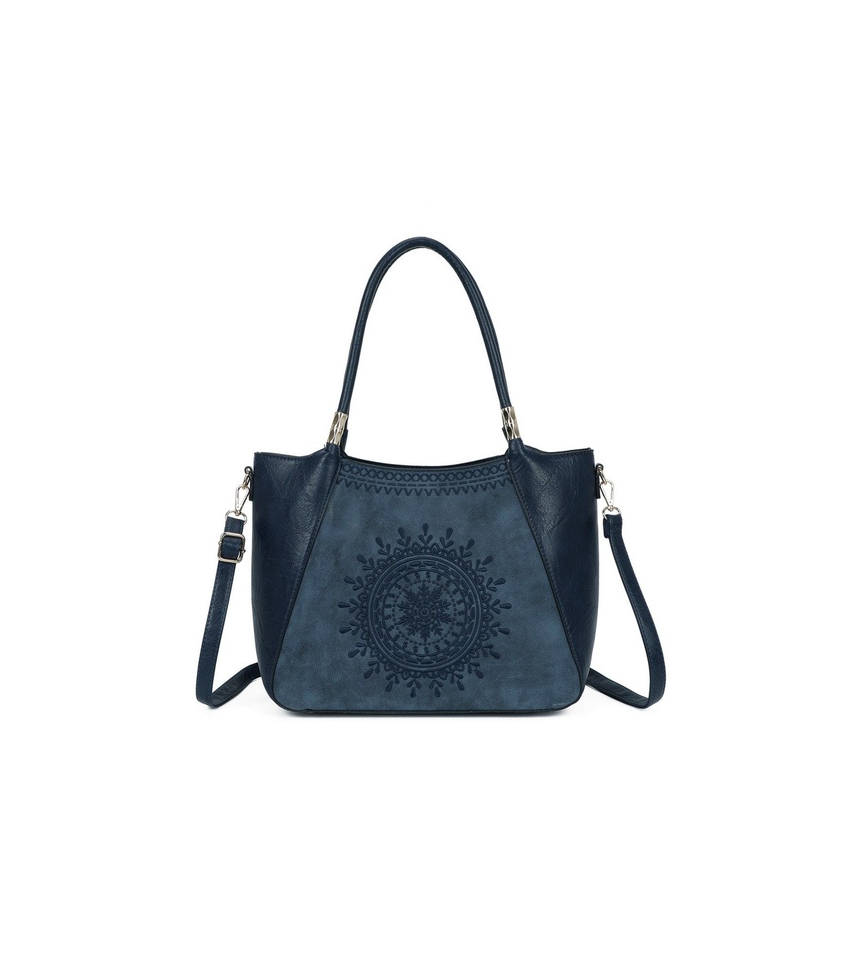 T11735 - Bolso de hombro con bordado de sol con bandolera ajustable