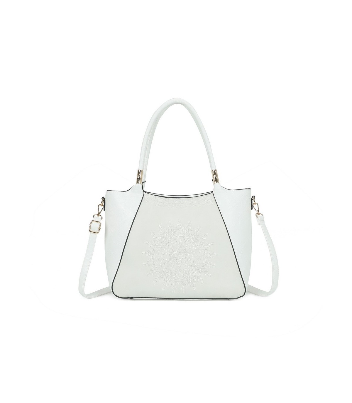 T11735 - Bolso de hombro con bordado de sol con bandolera ajustable