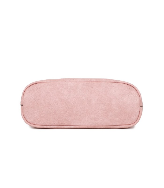 T11741 - Bolso con neceser a juego del mismo color amplio espacio