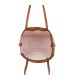 T11741 - Bolso con neceser a juego del mismo color amplio espacio
