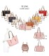 T11741 - Bolso con neceser a juego del mismo color amplio espacio