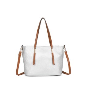 T11741 - Bolso con neceser a juego del mismo color amplio espacio