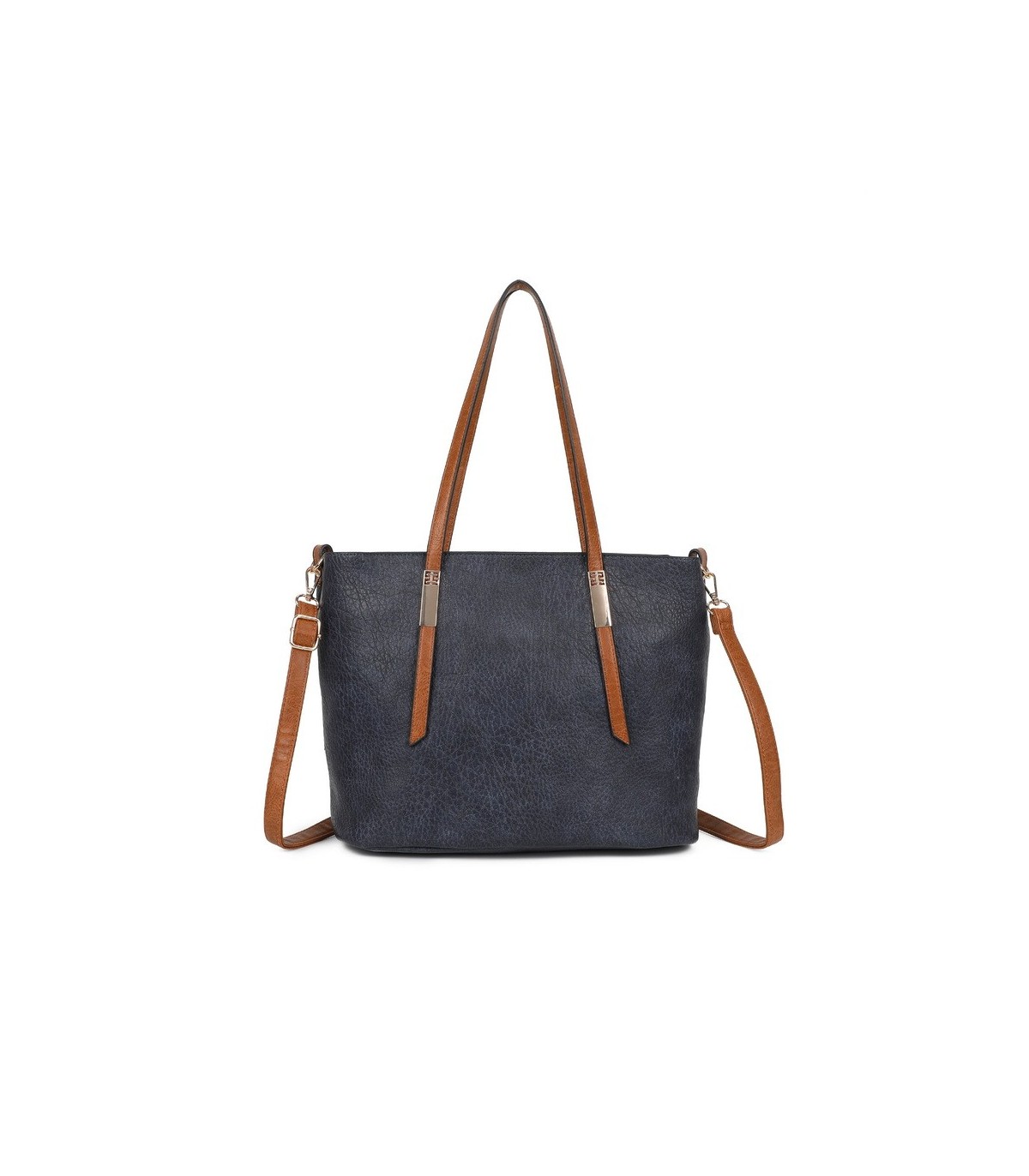 T11741 - Bolso con neceser a juego del mismo color amplio espacio