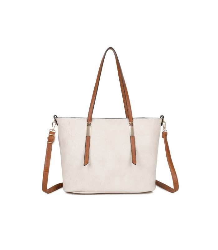 T11741 - Bolso con neceser a juego del mismo color amplio espacio