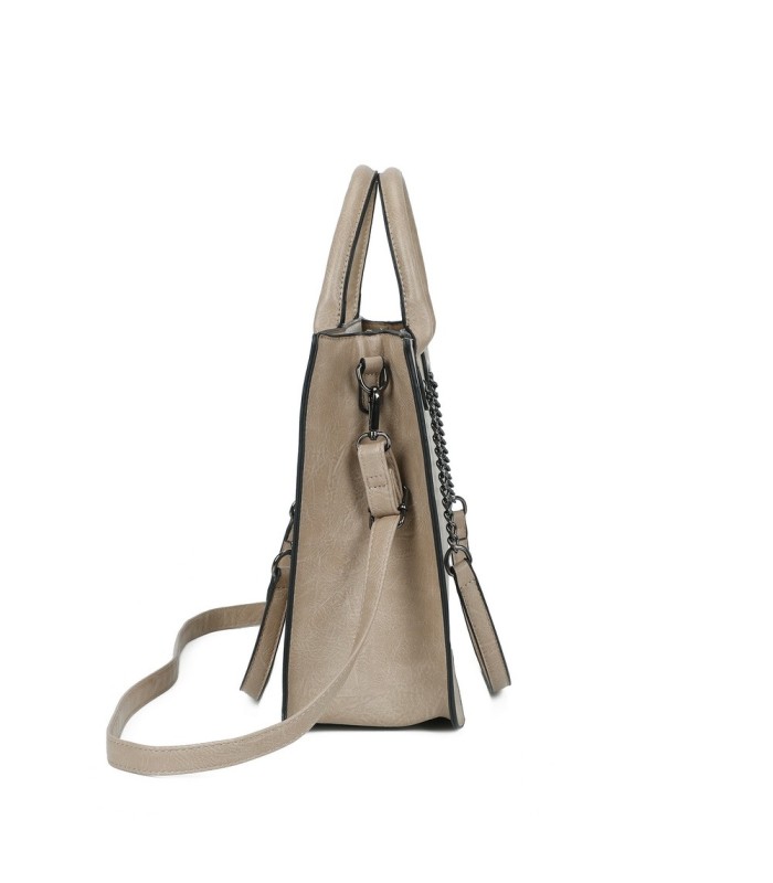 T11709 - Bolso de mano con bandolera y asas grandes