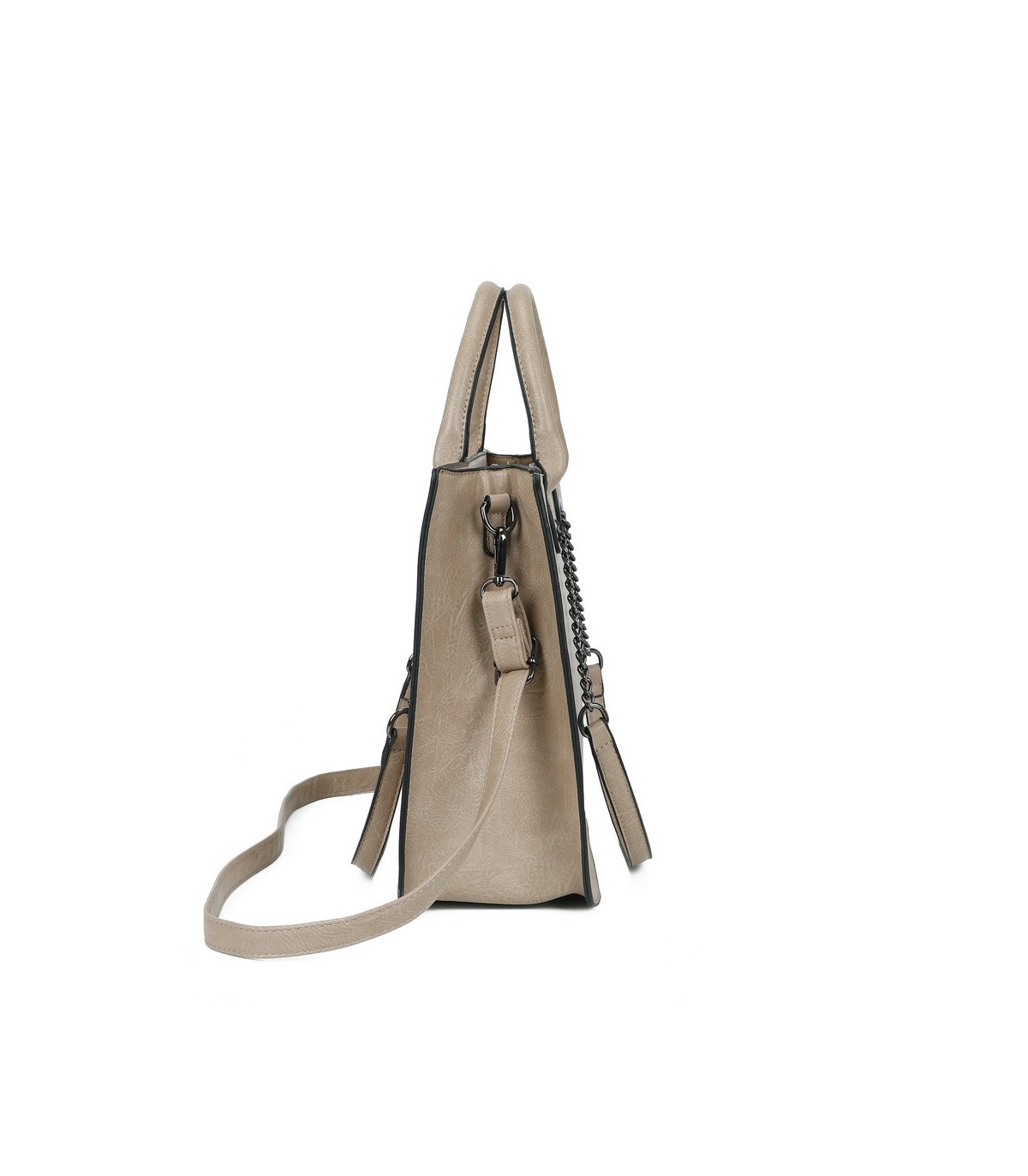 T11709 - Bolso de mano con bandolera y asas grandes