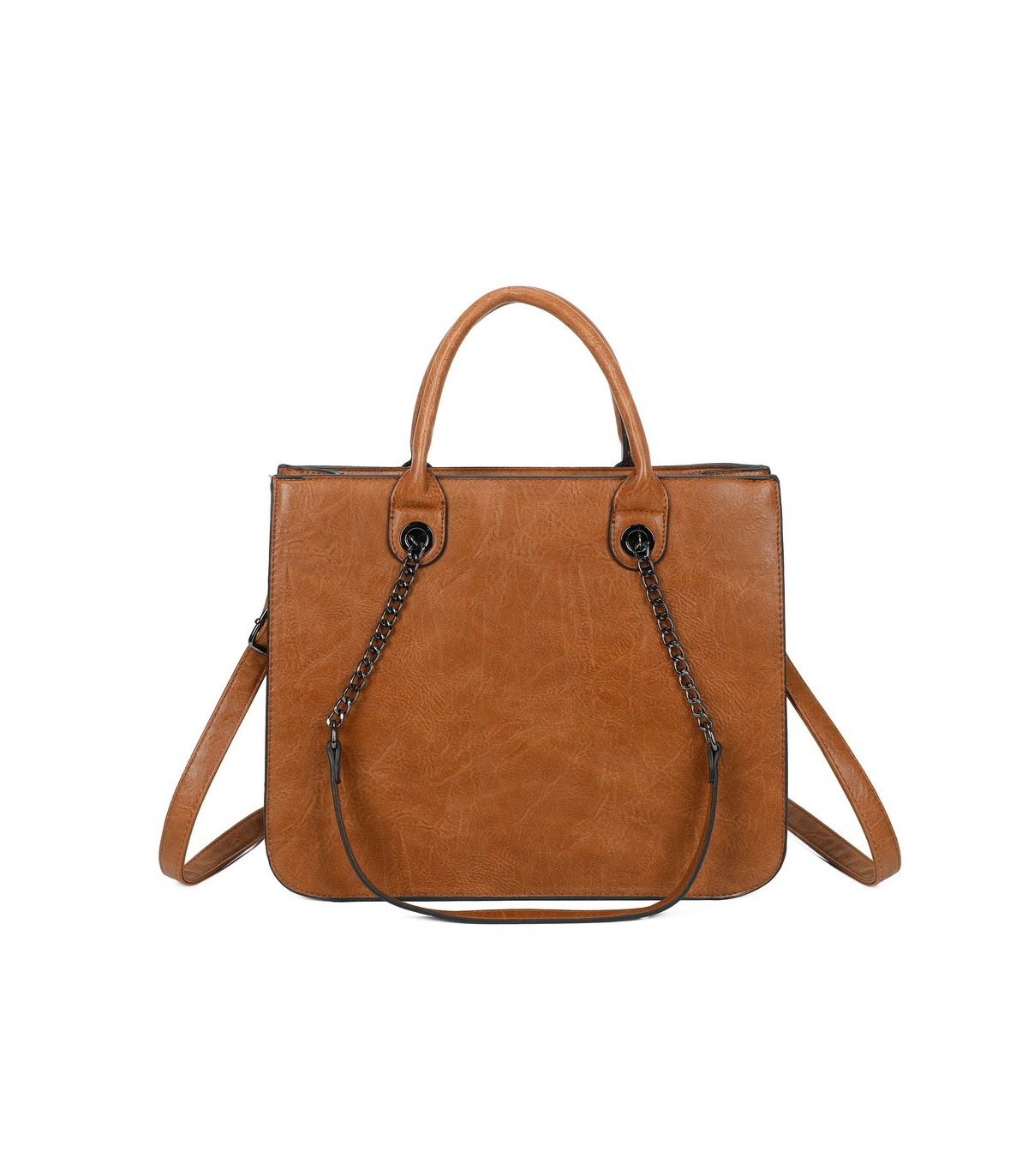 T11709 - Bolso de mano con bandolera y asas grandes