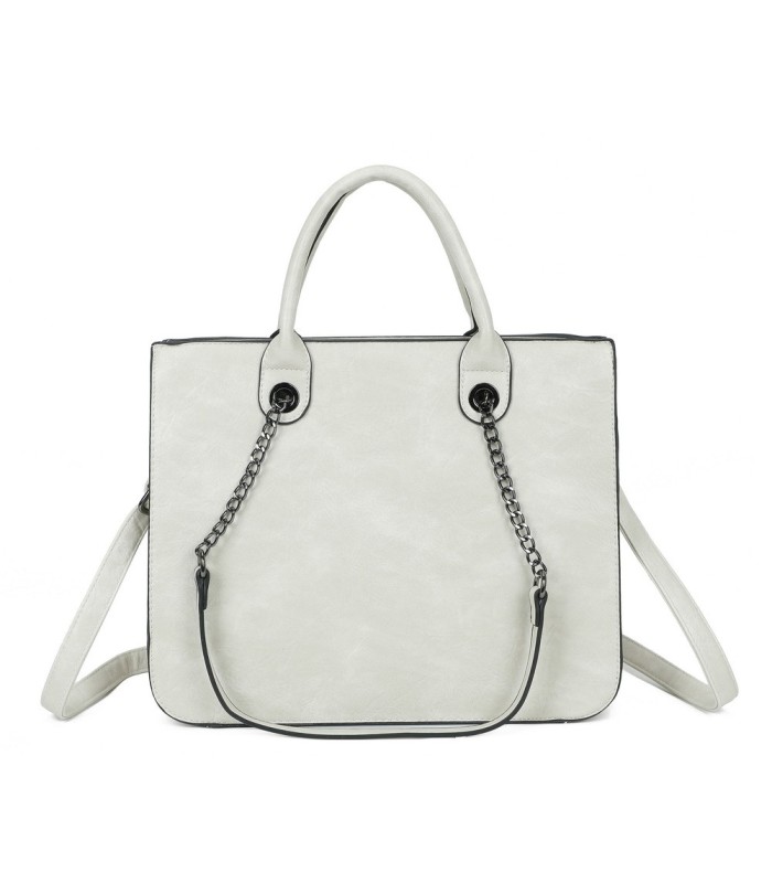 T11709 - Bolso de mano con bandolera y asas grandes