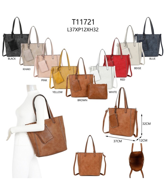 T11721 Bolso de hombro con monedero y bandolera