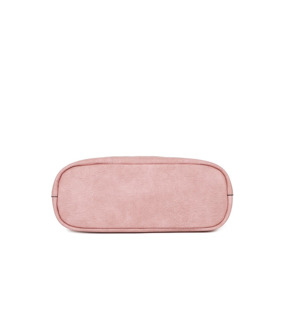 T11736 - Bolso bandolera con monedero marrón asas grandes y bandolera