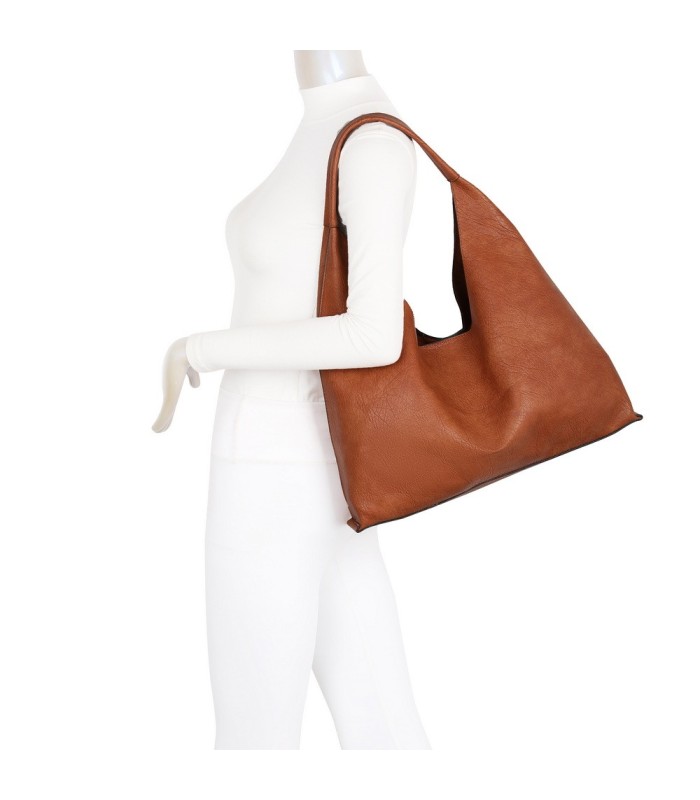 T11738 - Bolso de hombro grande con neceser con bandolera