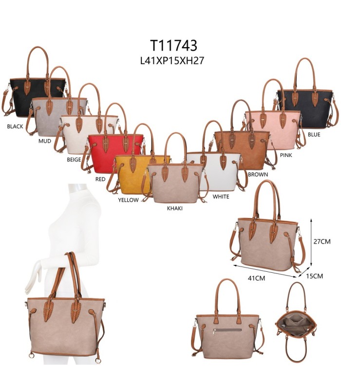 T11743 - Bolso bandolera con asas para colgar del hombro