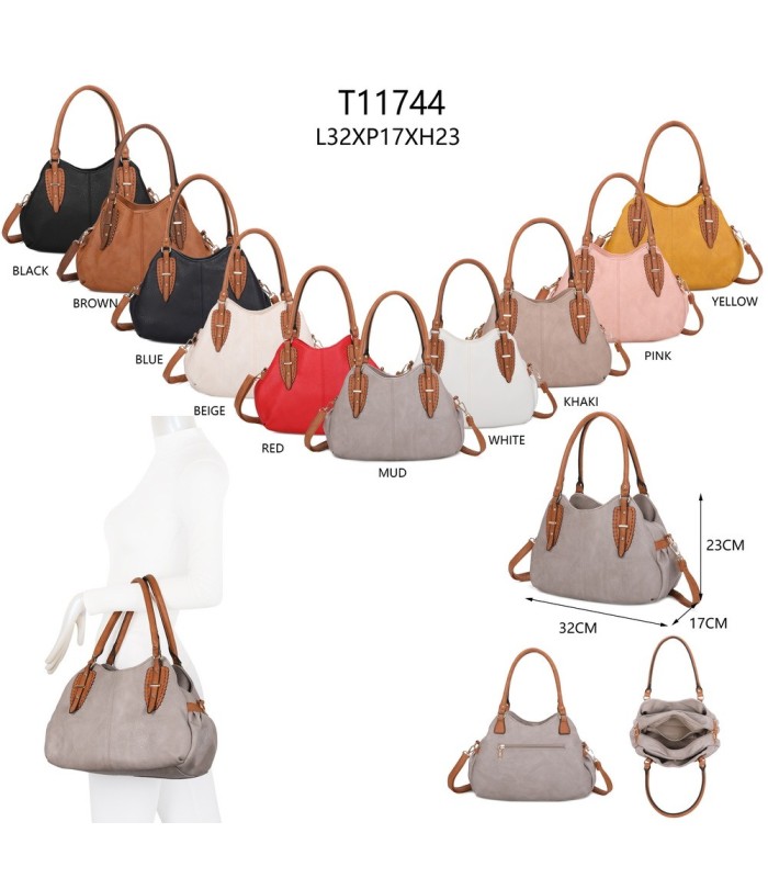 T11744 - Bolso con bandolera y varios compartimentos