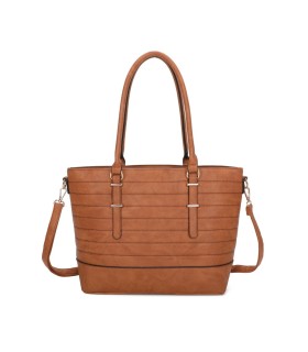 T11746 - Bolso bandolera rectangular para mujer con grandes asas para llevar al hombro