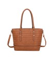 T11746 - Bolso bandolera rectangular para mujer con grandes asas para llevar al hombro