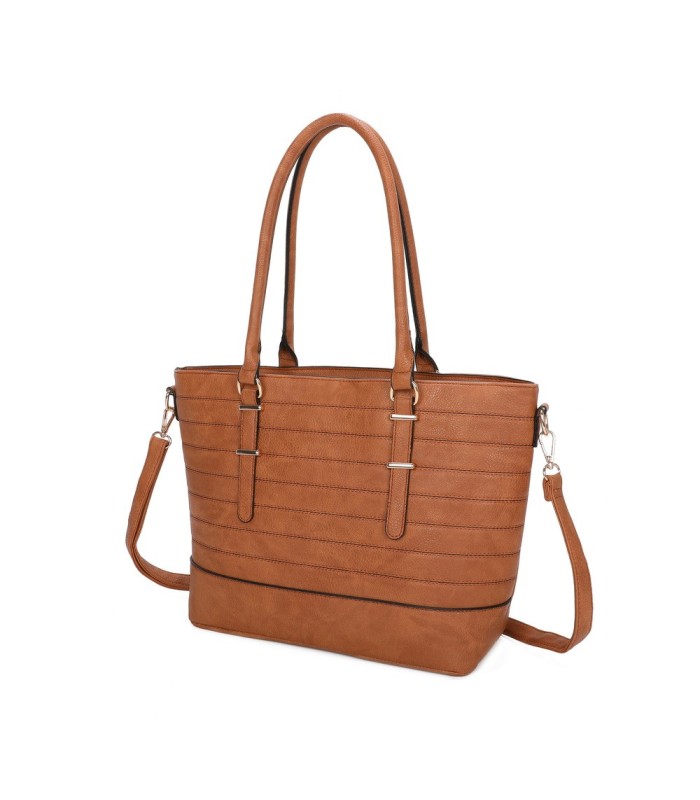 T11746 - Bolso bandolera rectangular para mujer con grandes asas para llevar al hombro