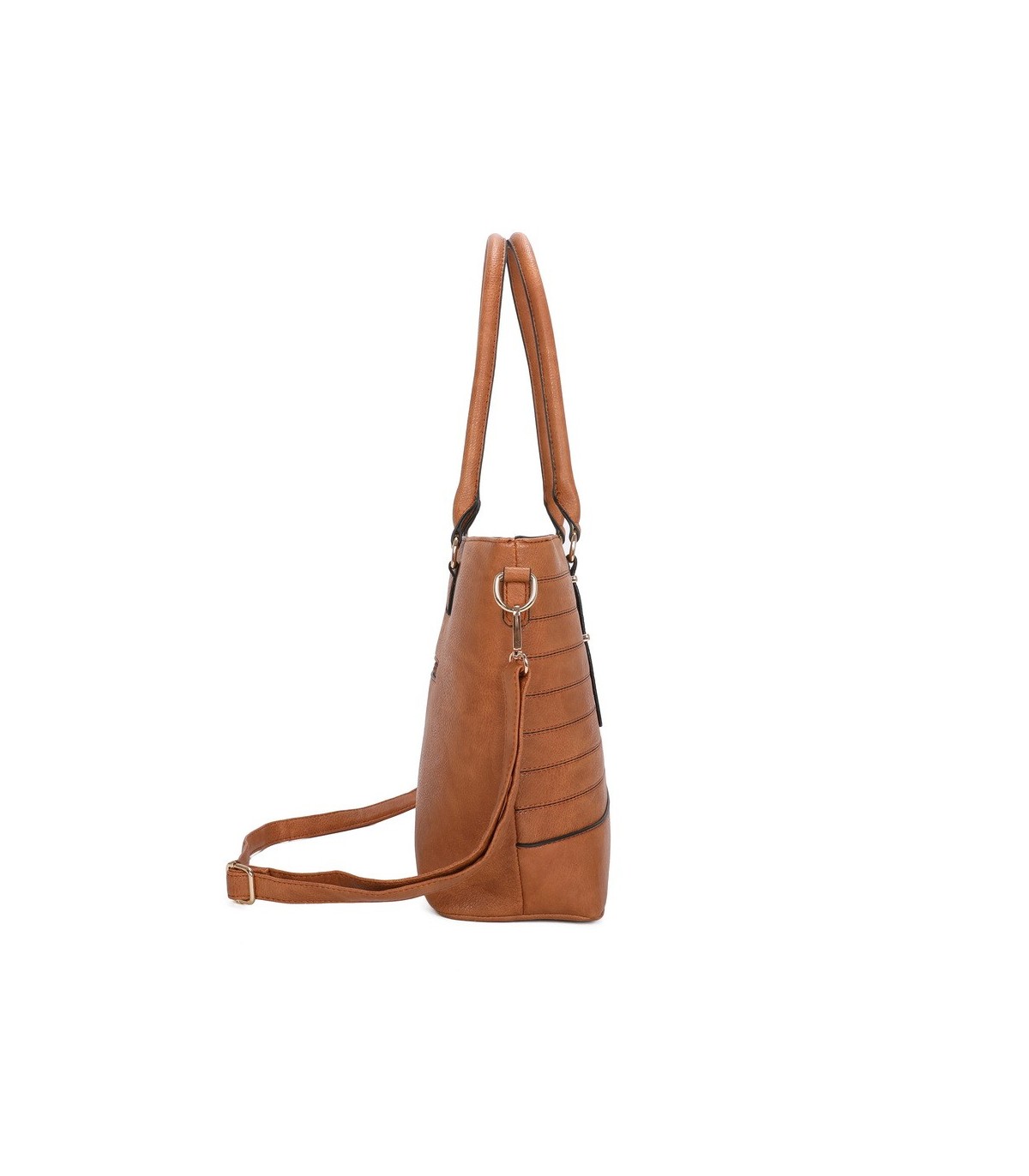 T11746 - Bolso bandolera rectangular para mujer con grandes asas para llevar al hombro